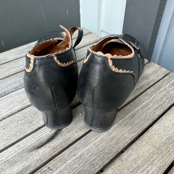 Miz Mooz Francine leather Mary Jane shoe in black size 9 - Picture 5 of 7